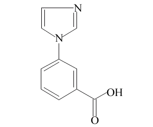 3-(1-咪唑基)苯甲酸,108035-47-8,结构式