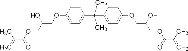 双酚a丙三醇双甲基丙烯酸酯,1565-94-2,结构式