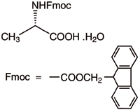 n-fmoc-l-丙氨酸单水合物,207291-76-7,结构式