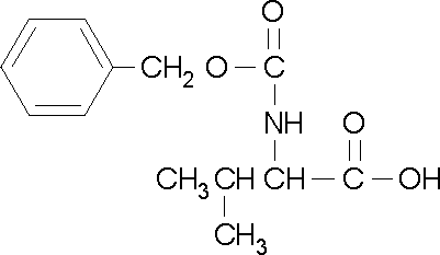 n-苄氧羰基-dl-缬氨酸,3588-63-4,结构式