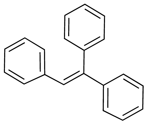 三苯乙烯,58-72-0,结构式