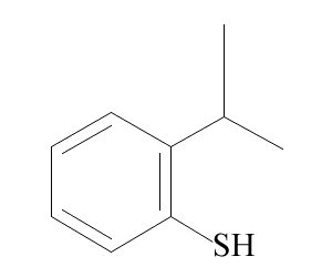 2-异丙基苯硫酚,6262-87-9,结构式
