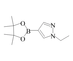 1-乙基吡唑-4-硼酸频哪醇酯,847818-70-6,结构式