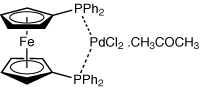 1,1 -二(联苯基膦)二茂铁氯化钯(ii),851232-71-8,结构式