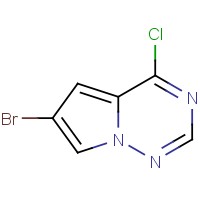 6-溴-4-氯-吡咯并[2,1-f[1,2,4]三嗪,916420-30-9,结构式